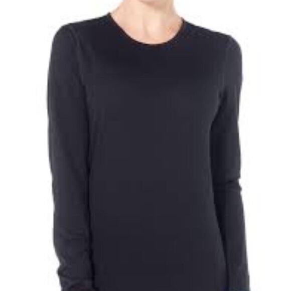 TAHARI BLACK NEW LONG BUTTON SLEEVE TOP SIZE SMALL - Picture 1 of 8